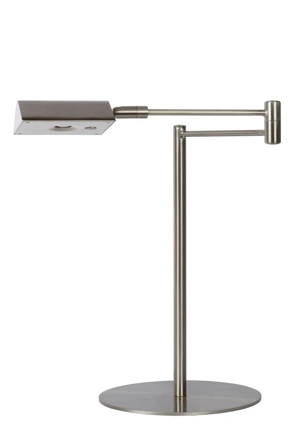 Lucide NUVOLA - Bureaulamp - Ø 20 cm - LED Dimb. - 1x9W 3000K - Mat chroom - uit